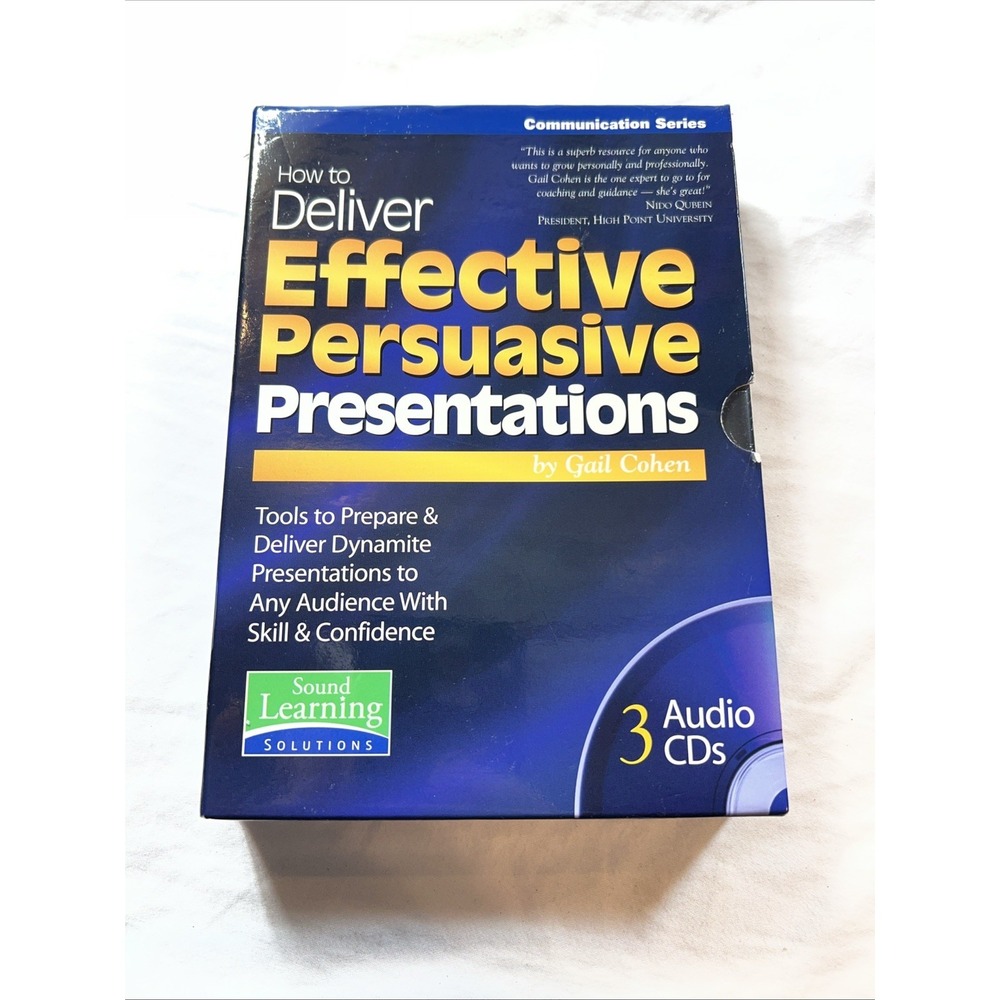 Deliver Effective Persuasive Presentations (3 x CD, Gail Cohen)